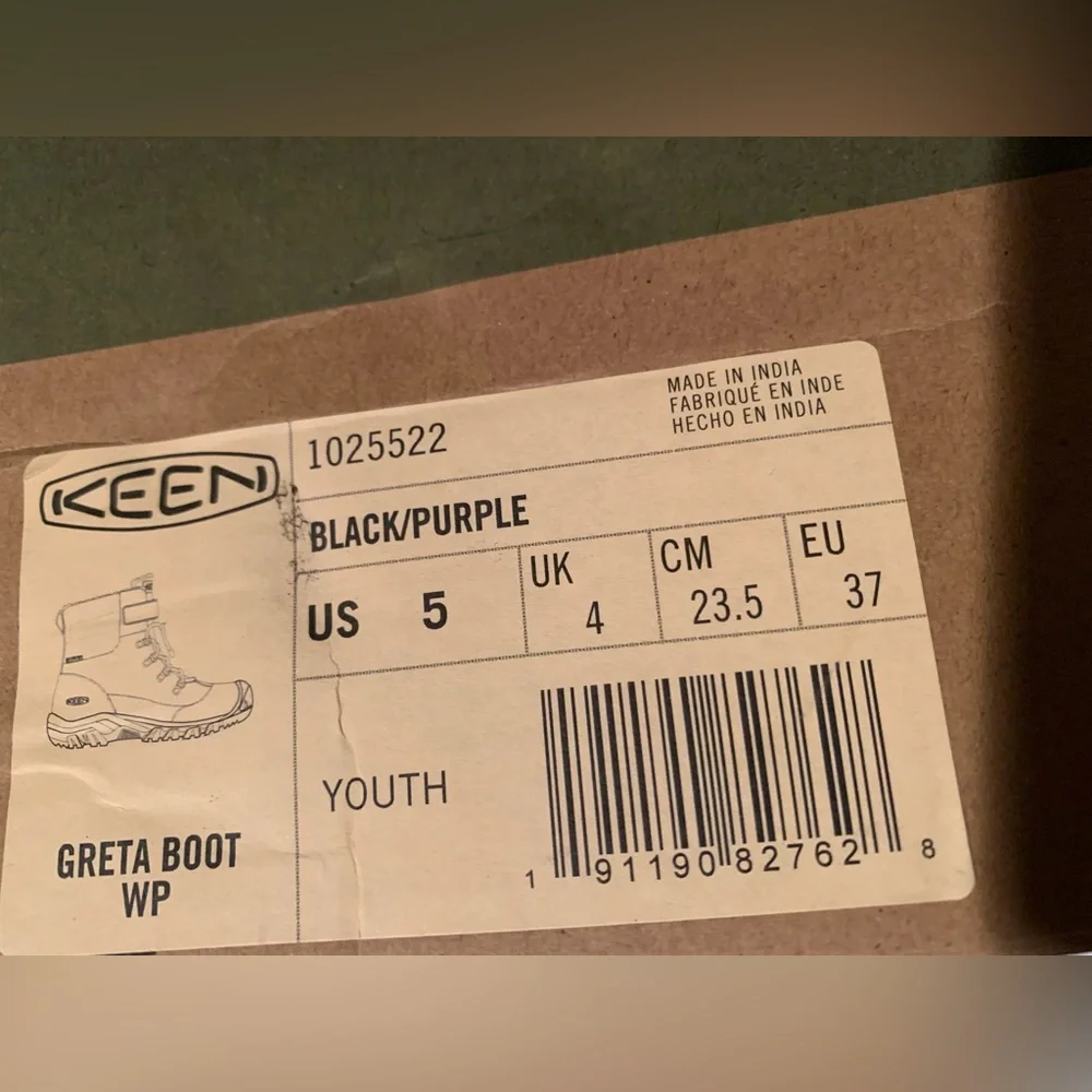 🔥Host Pick🔥 🖤💜 Keen Greta Waterproof Boots Youth 💜🖤